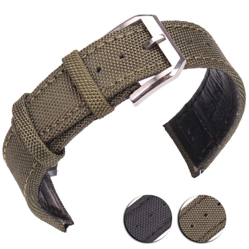 Nylon Nato Strap - Bracelet de montre en cuir véritable