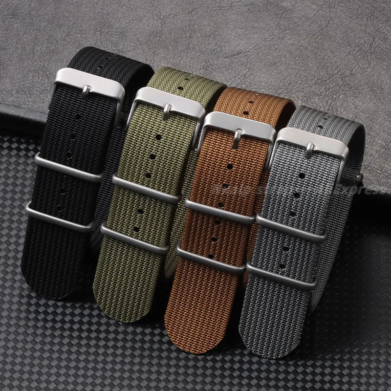 Nylon Nato Strap - Bracelet de montre en Nylon nervuré