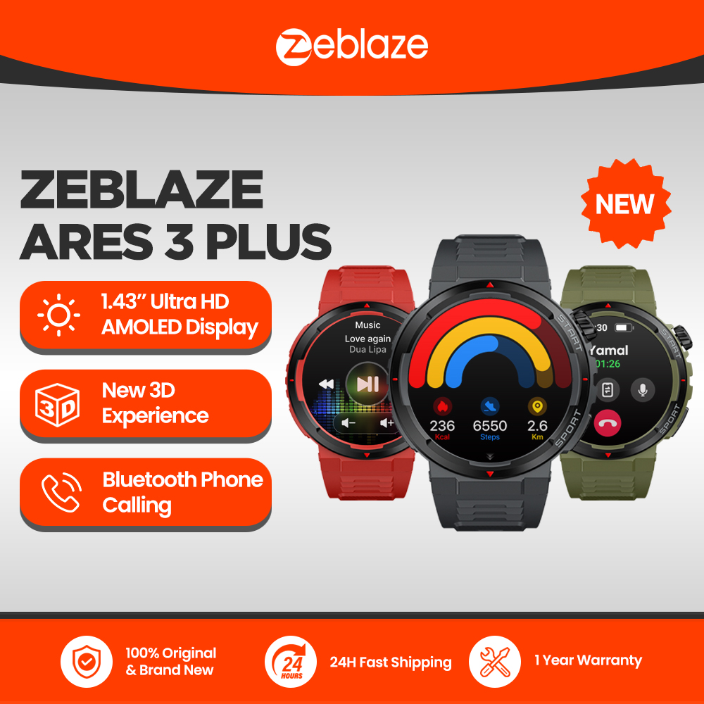 Smartwatch Face - Nouveau Zeblaze Ares 3 Plus 1.43