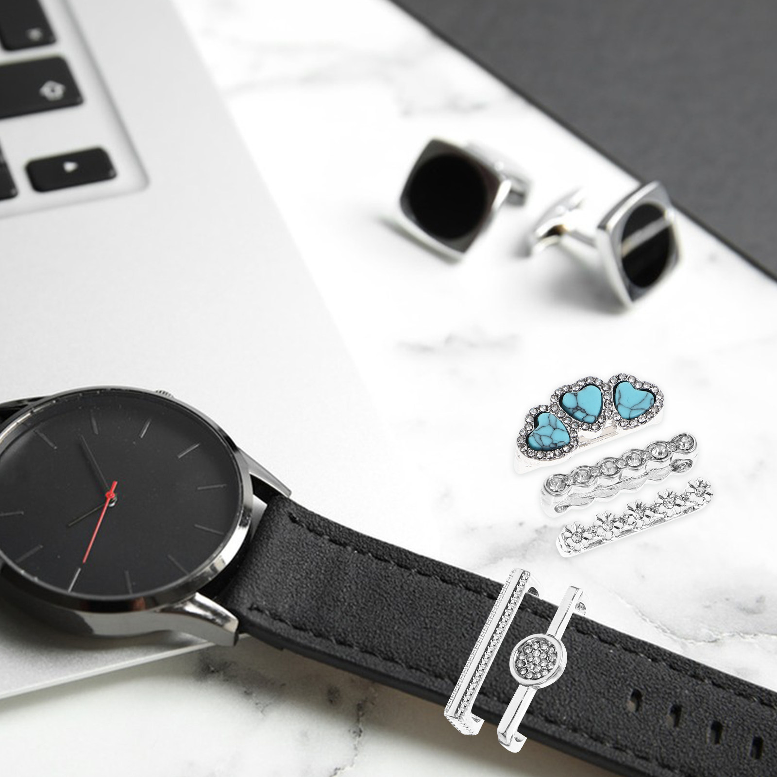 Lot de 5 breloques en alliage  - Smartwatch Straps & Accessories avis et prix