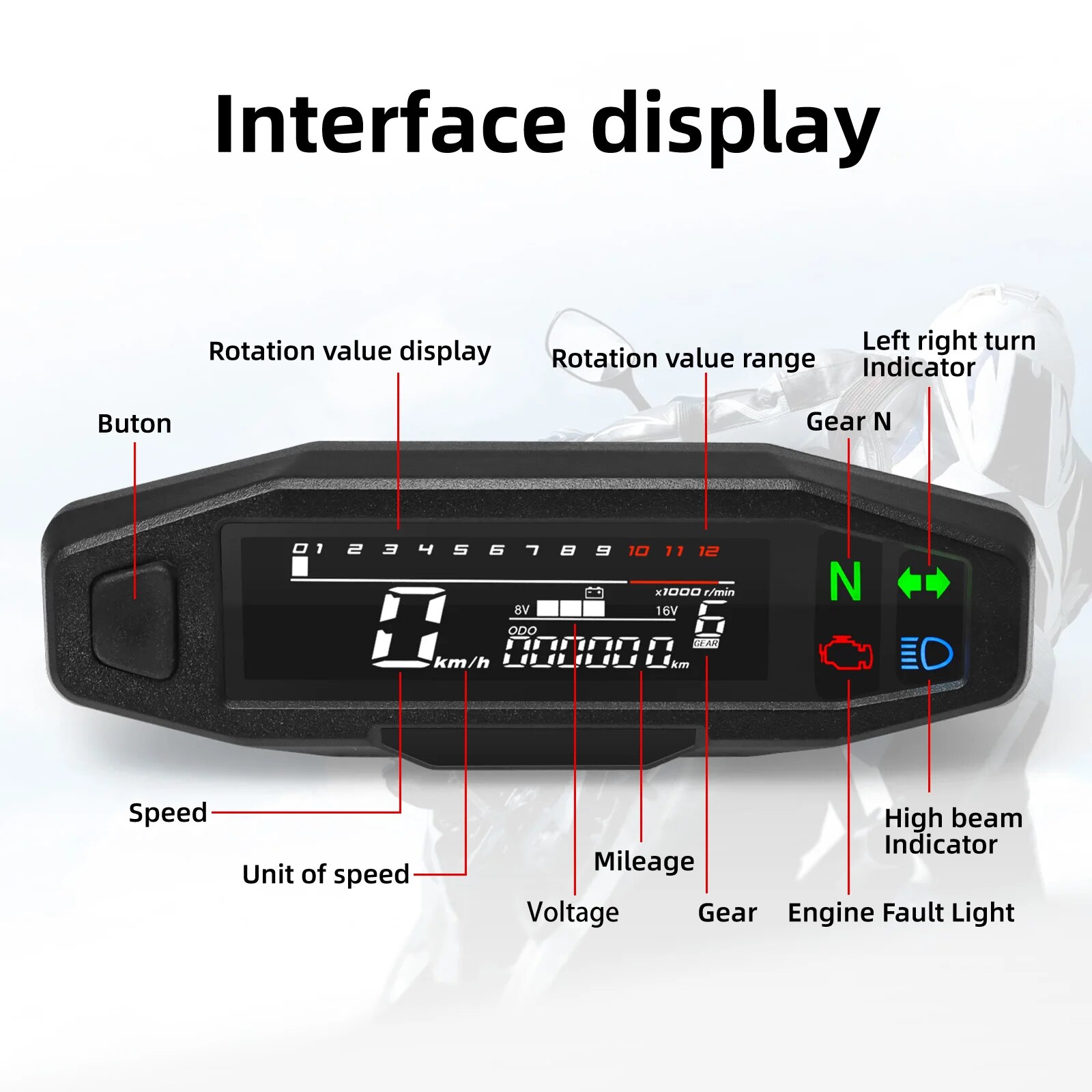 Compteur de vitesse numérique  - Smartwatch Universal avis et prix