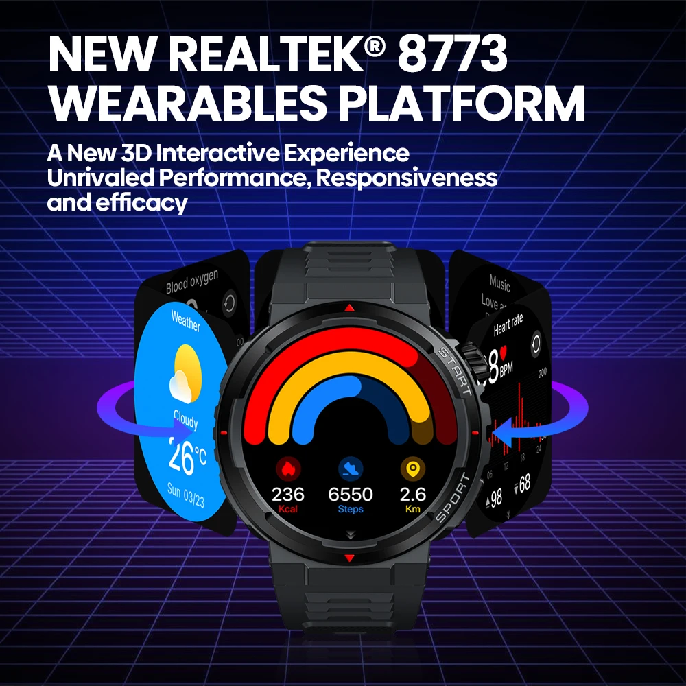 Nouveau Zeblaze Ares 3 Plus 1. - Smartwatch Face avis et prix