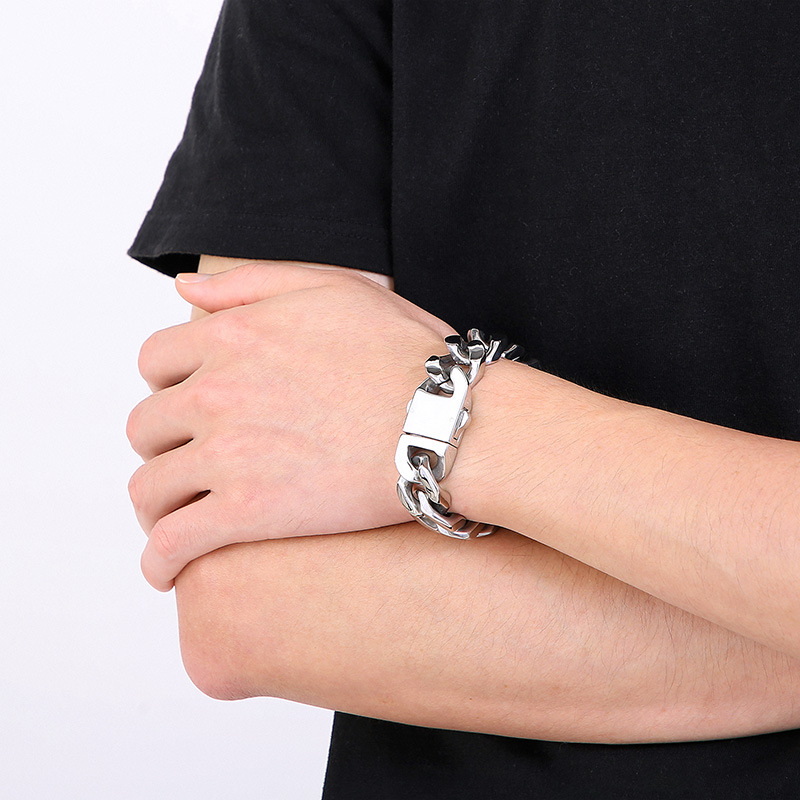 Bracelet gourmette cubaine rét - Ceramic Link Bracelet avis et prix