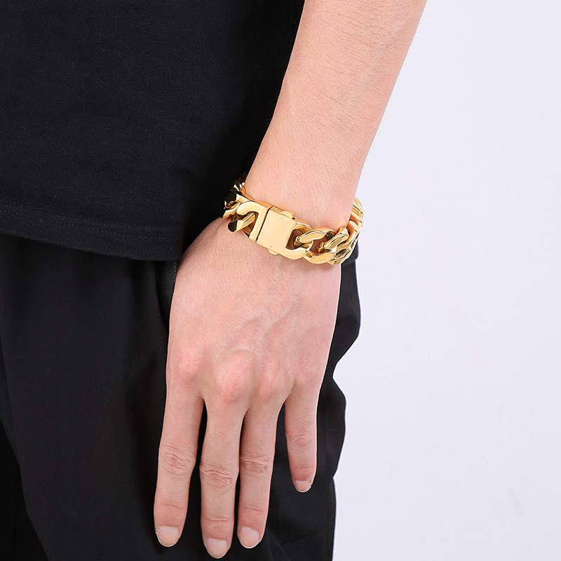 Bracelet gourmette cubaine rét - Ceramic Link Bracelet avis et prix